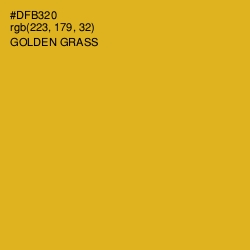 #DFB320 - Golden Grass Color Image